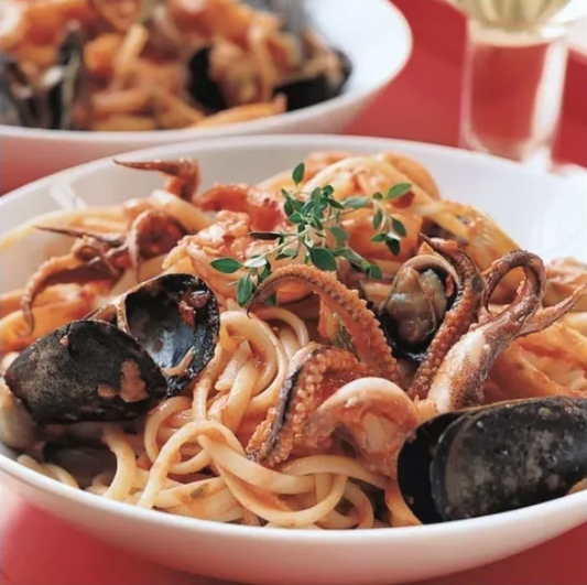 Linguine with Seafood Sauce